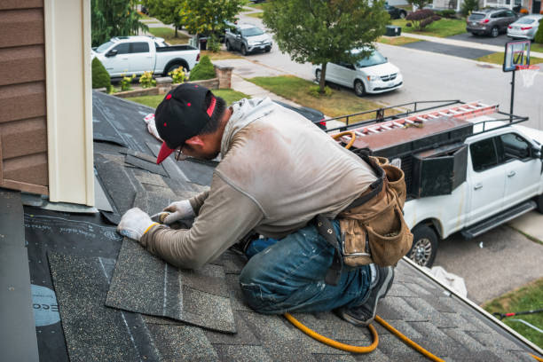 Professional Roofing technician working in River Edge, NJ
